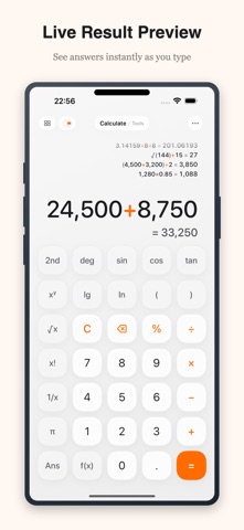 Freestyle Calculator: Sci & FX Screenshot 1 of 7