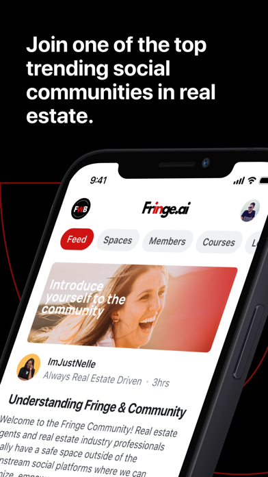 Fringe.ai iPhone screenshot 1 - Social Networking app