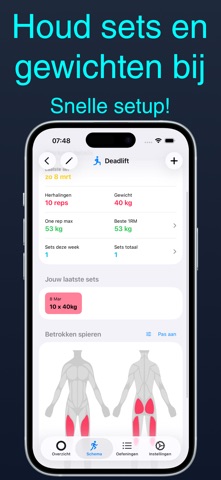Gainiac - Workout tracker iPhone screenshot
