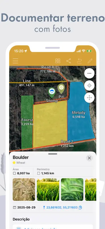 GPS Fields Area Measure Map screenshot 5 of 10