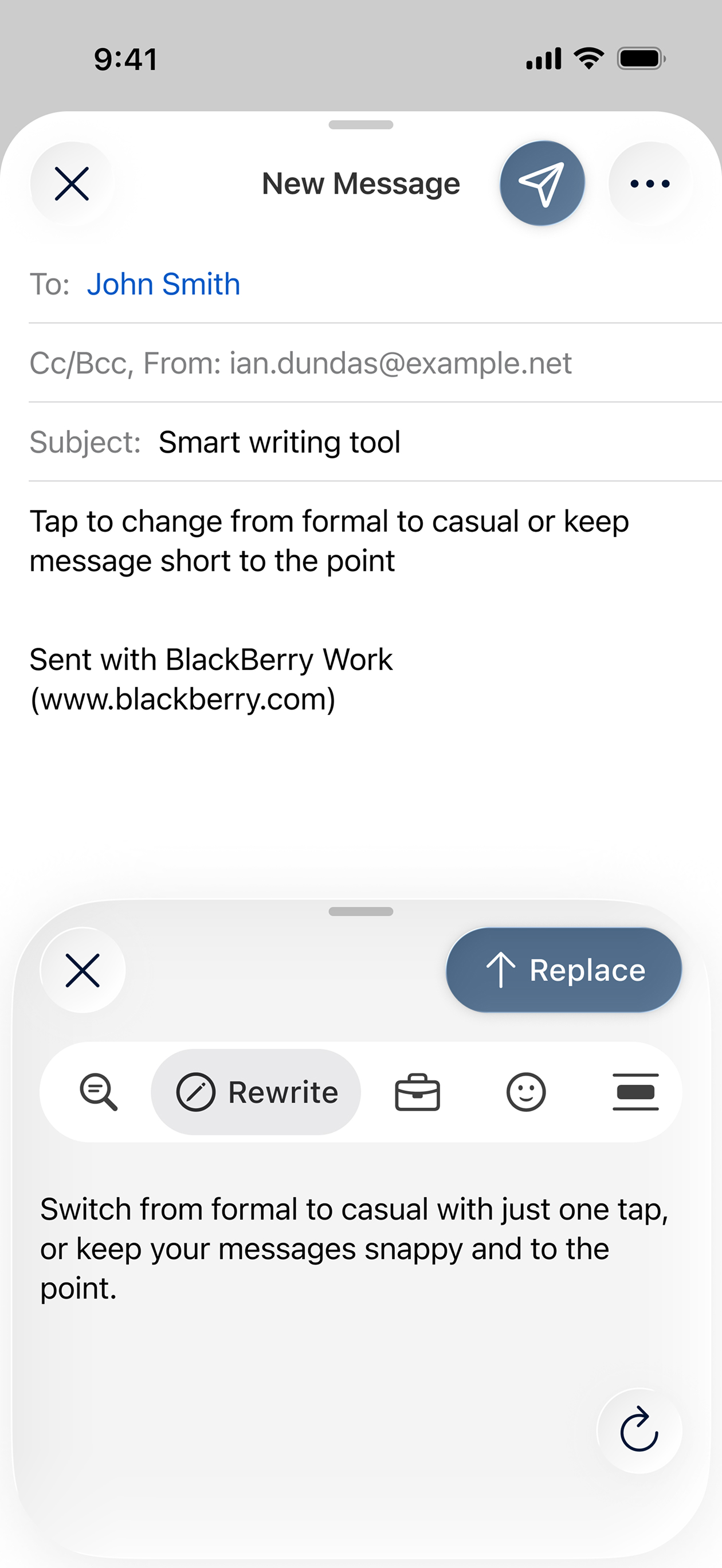 BlackBerry Work screenshot 3