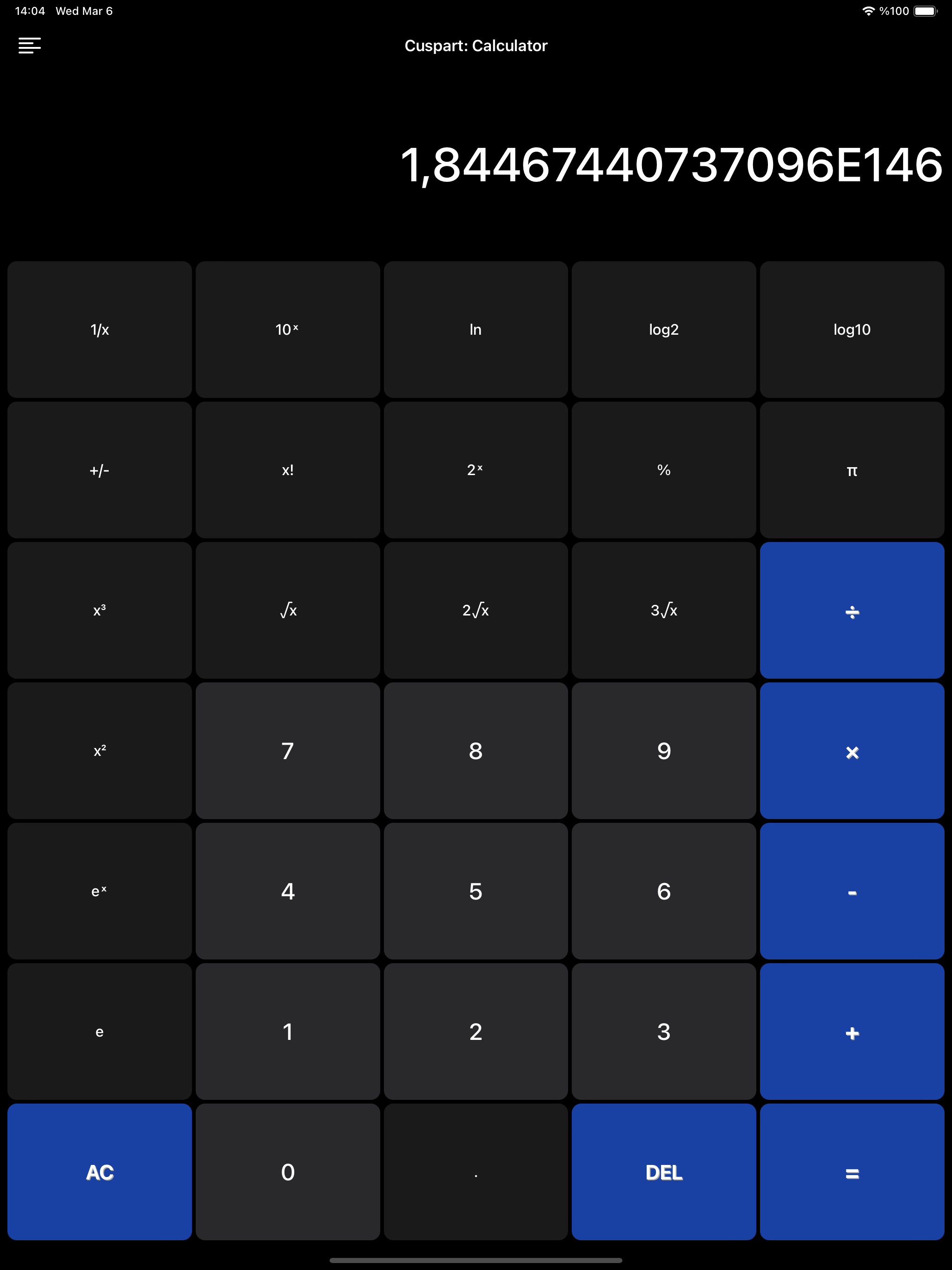 Cuspart: Calculadora