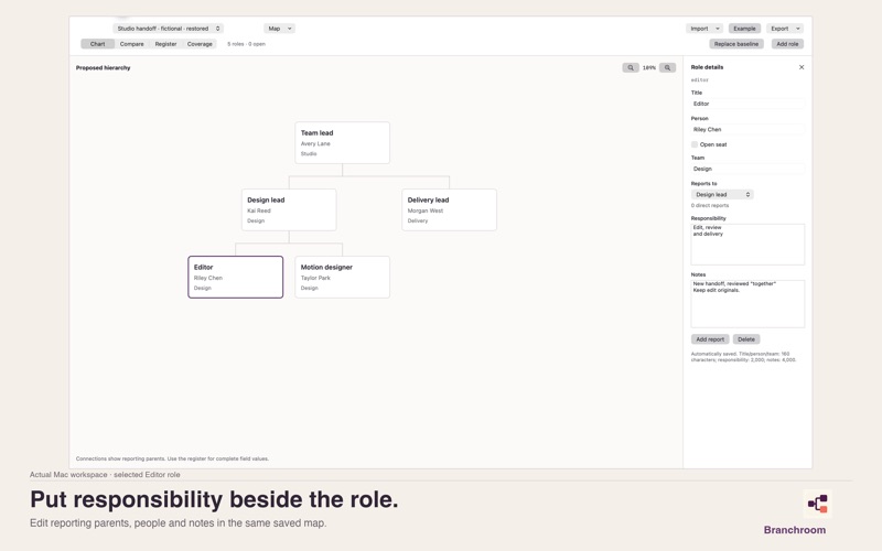 Branchroom screenshot 2