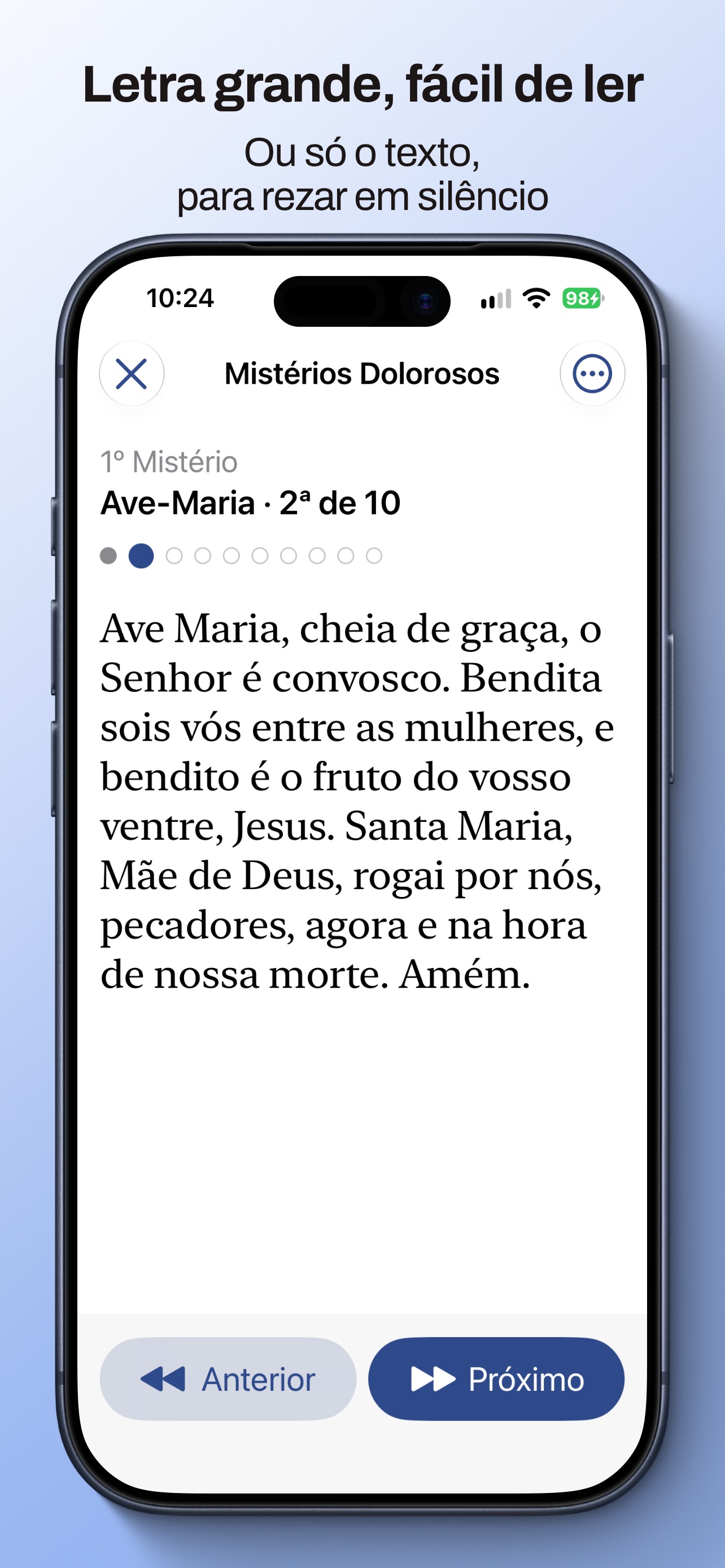 Screenshot 4 of Terço Guiado: Terço com Áudio