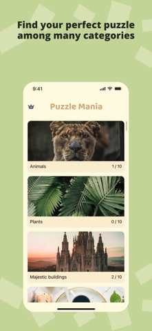 Puzzle mania. Online puzzle iPhone screenshot
