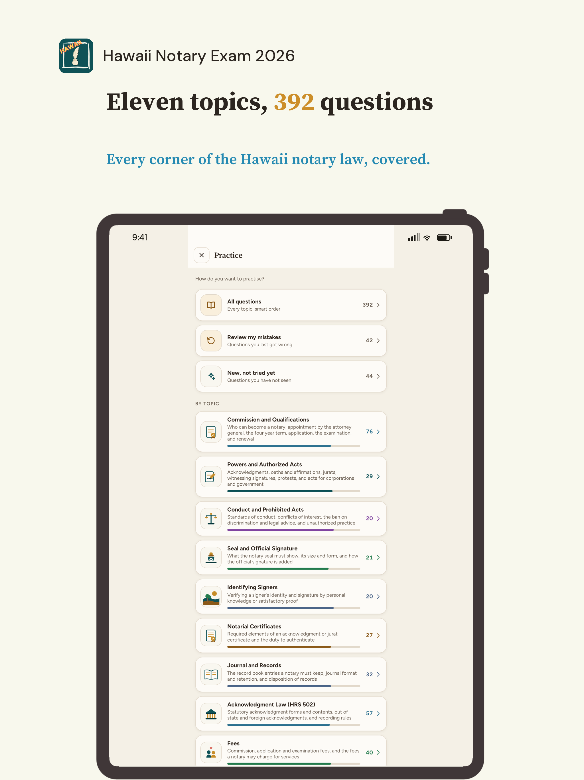 Hawaii Notary Exam 2026 screenshot 14