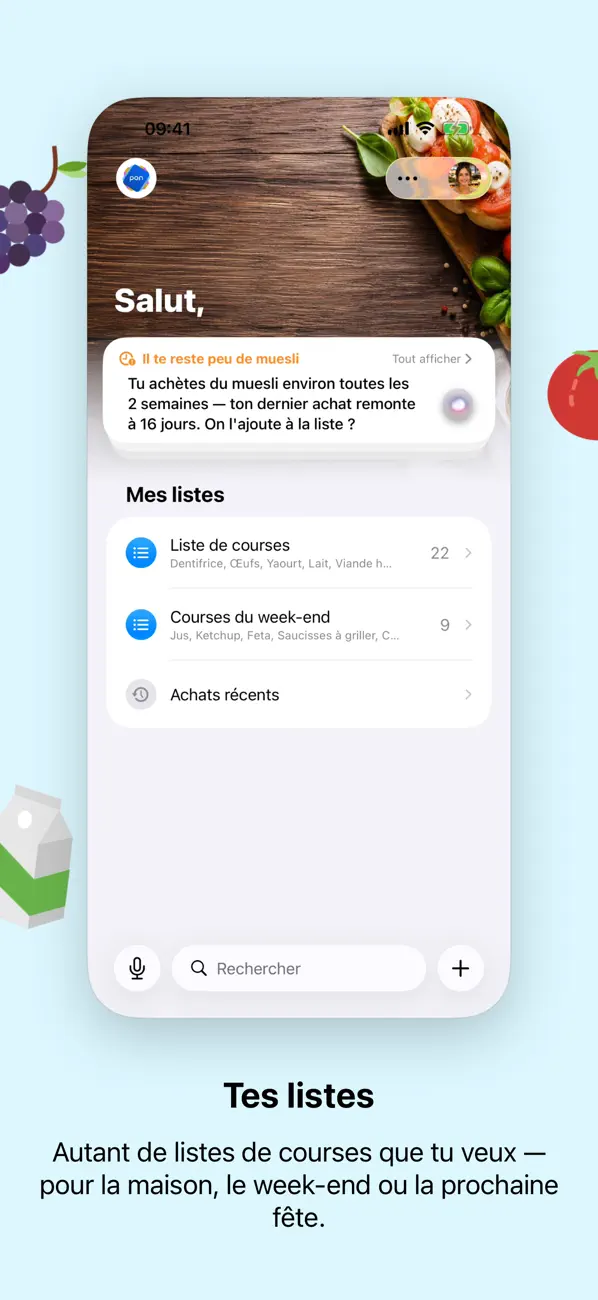 Screenshot #1 pour pon - Smart Shopping List