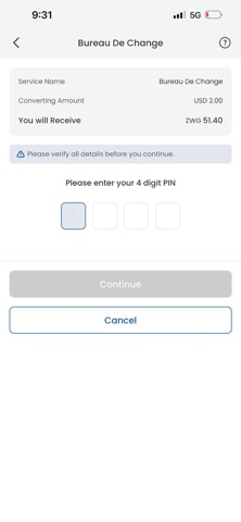 EcoCash Super App iPhone screenshot 3