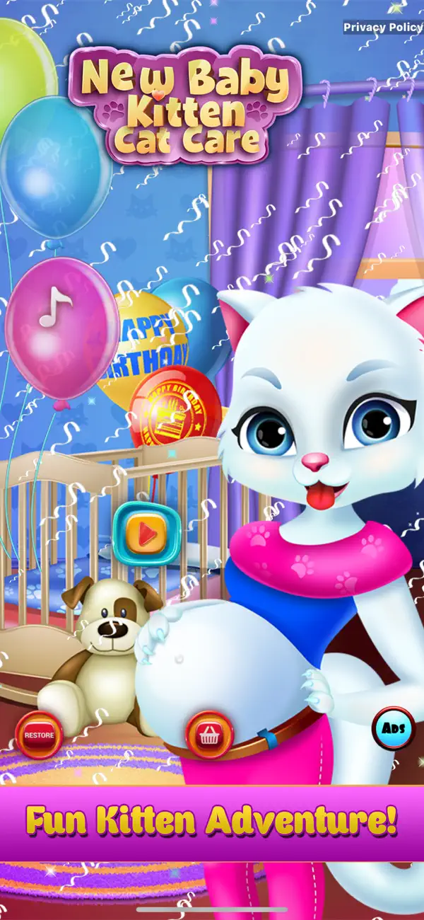 Screenshot #1 pour Chaton Bébé : Jeu de Chat
