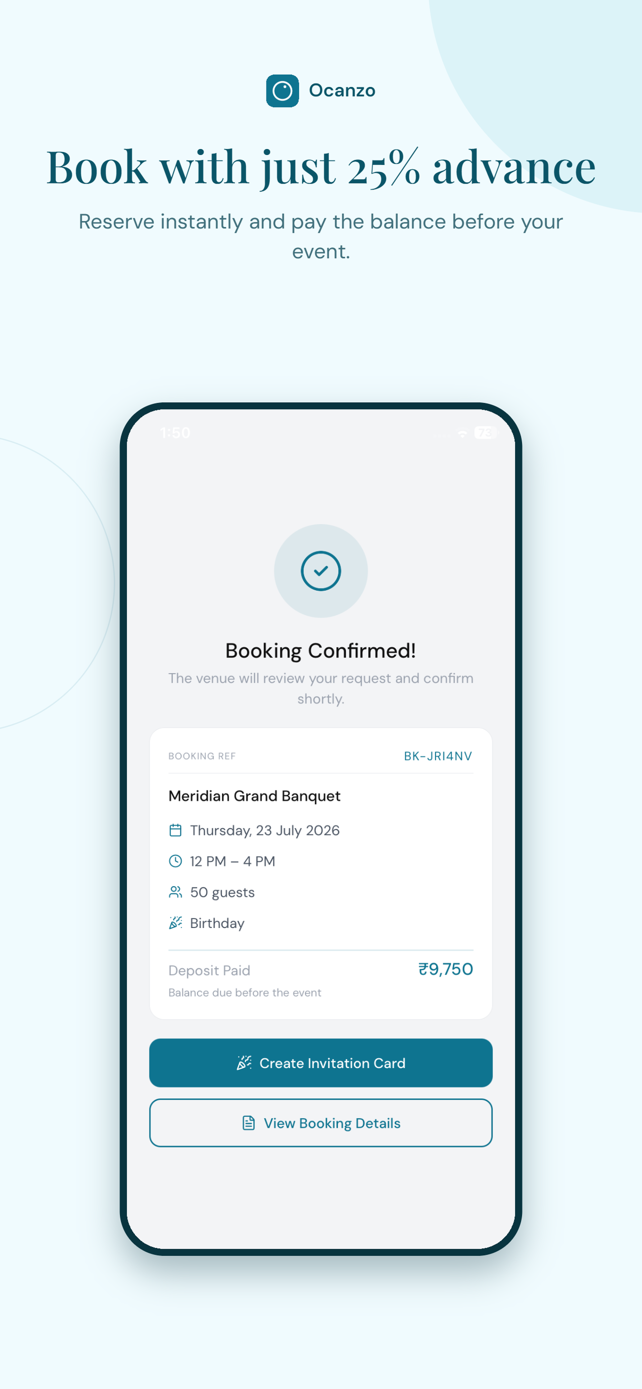 Ocanzo: Book Venues screenshot 4