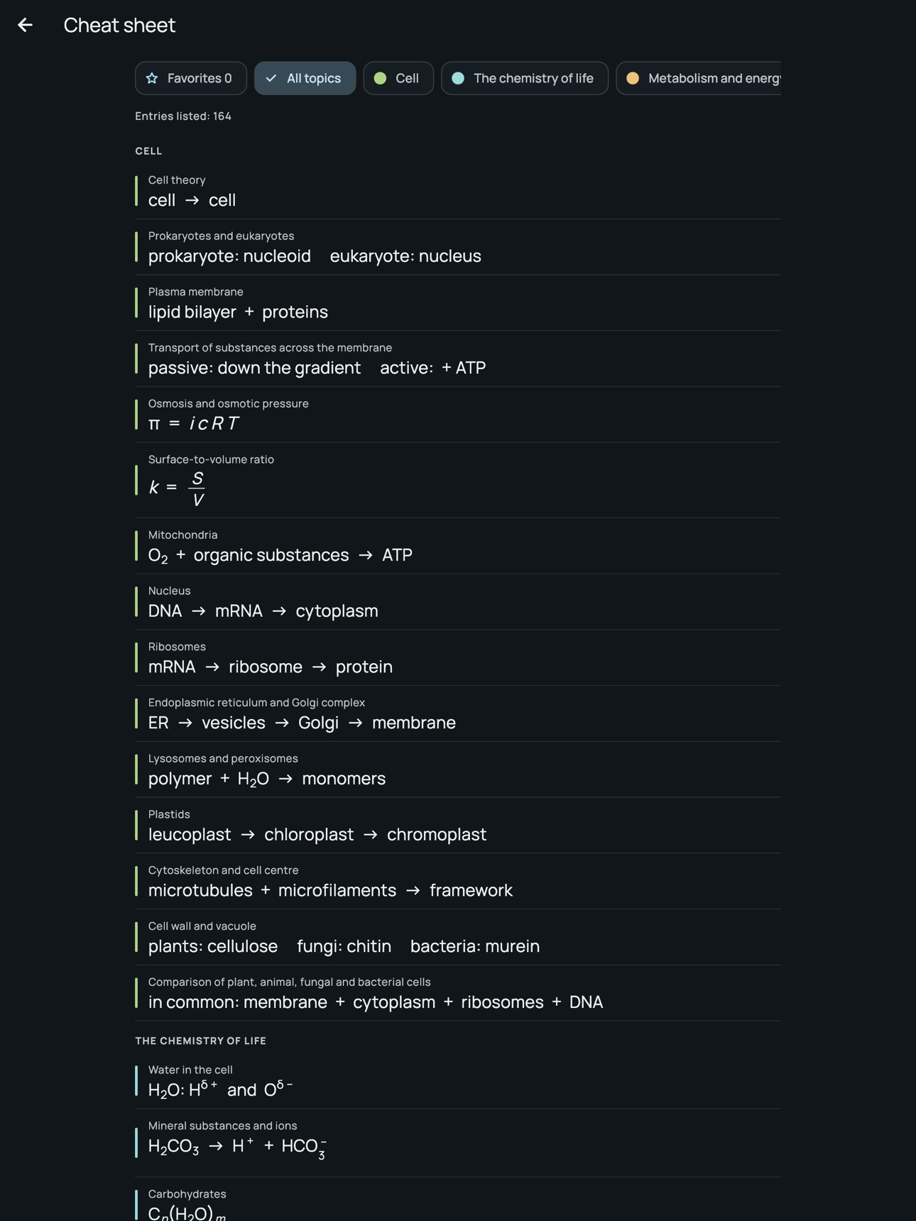 Screenshot 5 of Biology Handbook: Pro