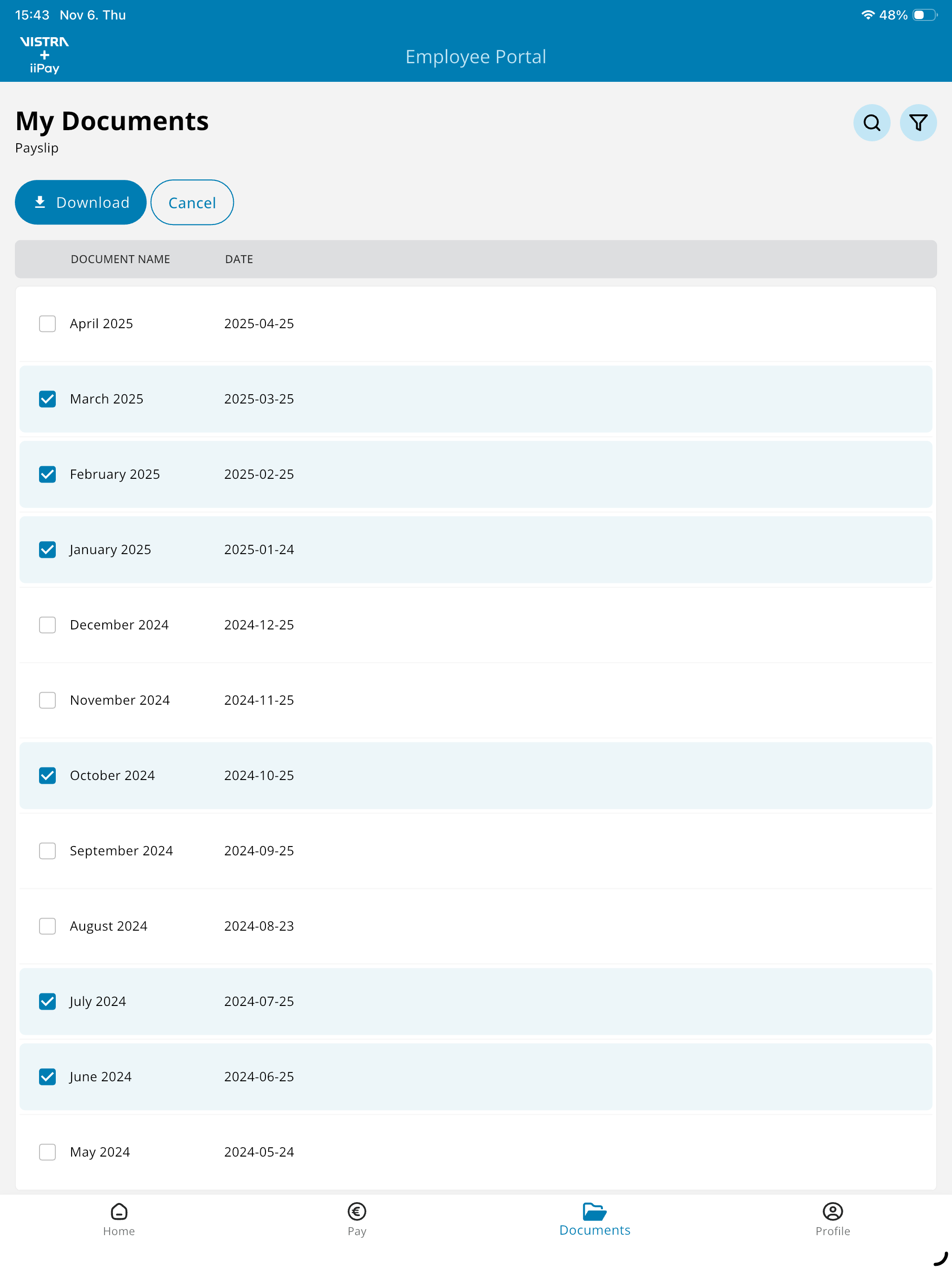 Vistra+iiPay: Employee Portal
