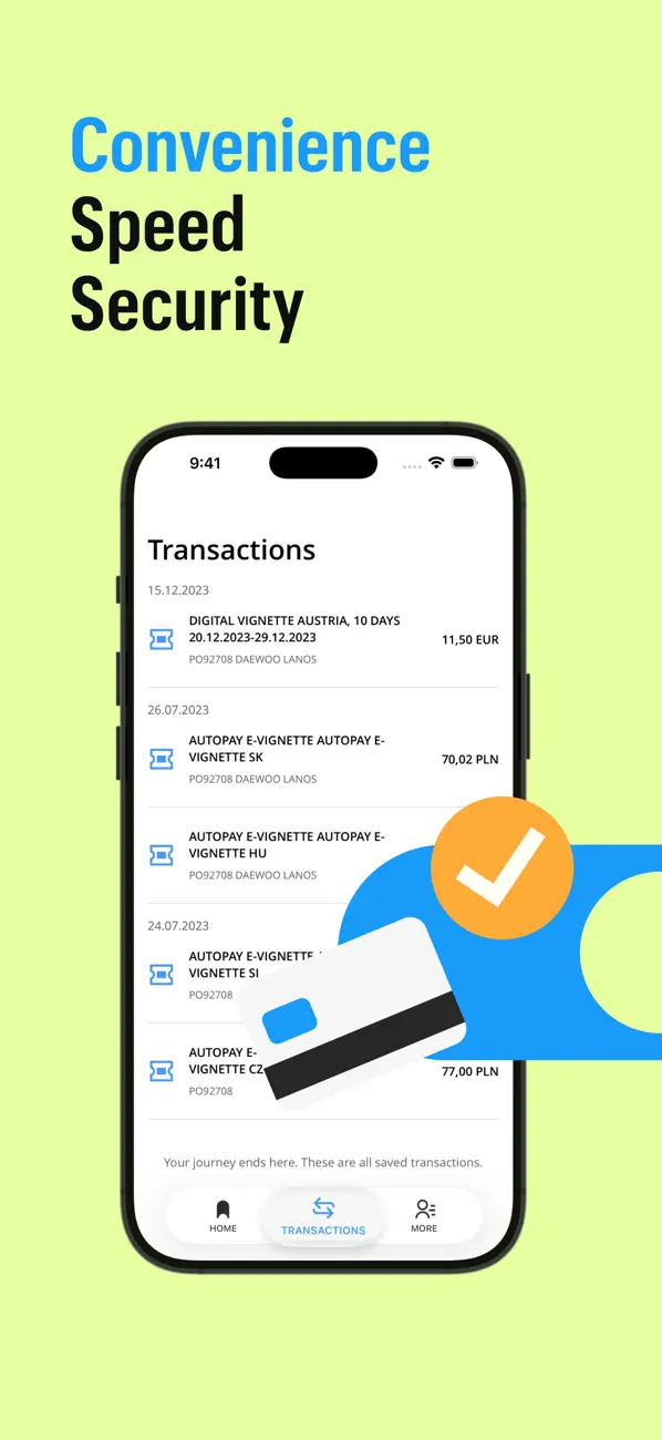 Screenshot #2 pour Autopay. Vignettes, motorway