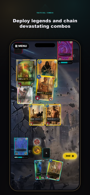 Covenant Cards card deployment and combat