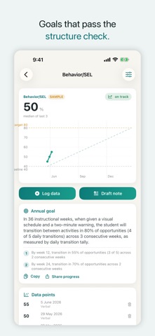 GoalDraft: IEP Goals & Notes Screenshot 2 of 7