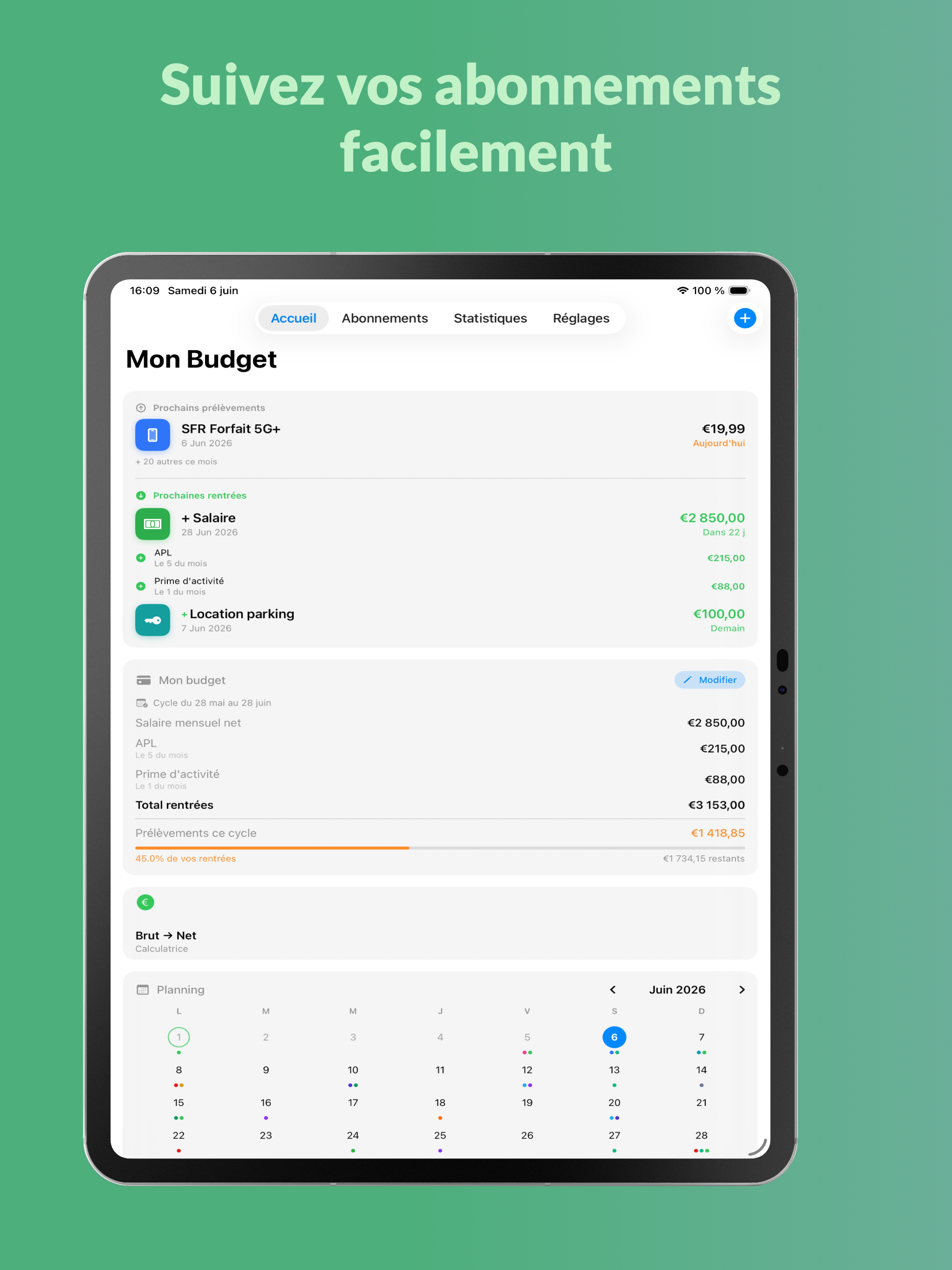 My Budget - Abonnements screenshot 6