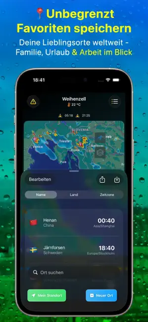 Rain Viewer - Regenradar iPhone screenshot 5