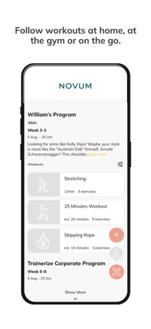 NOVUM Coaching screenshot