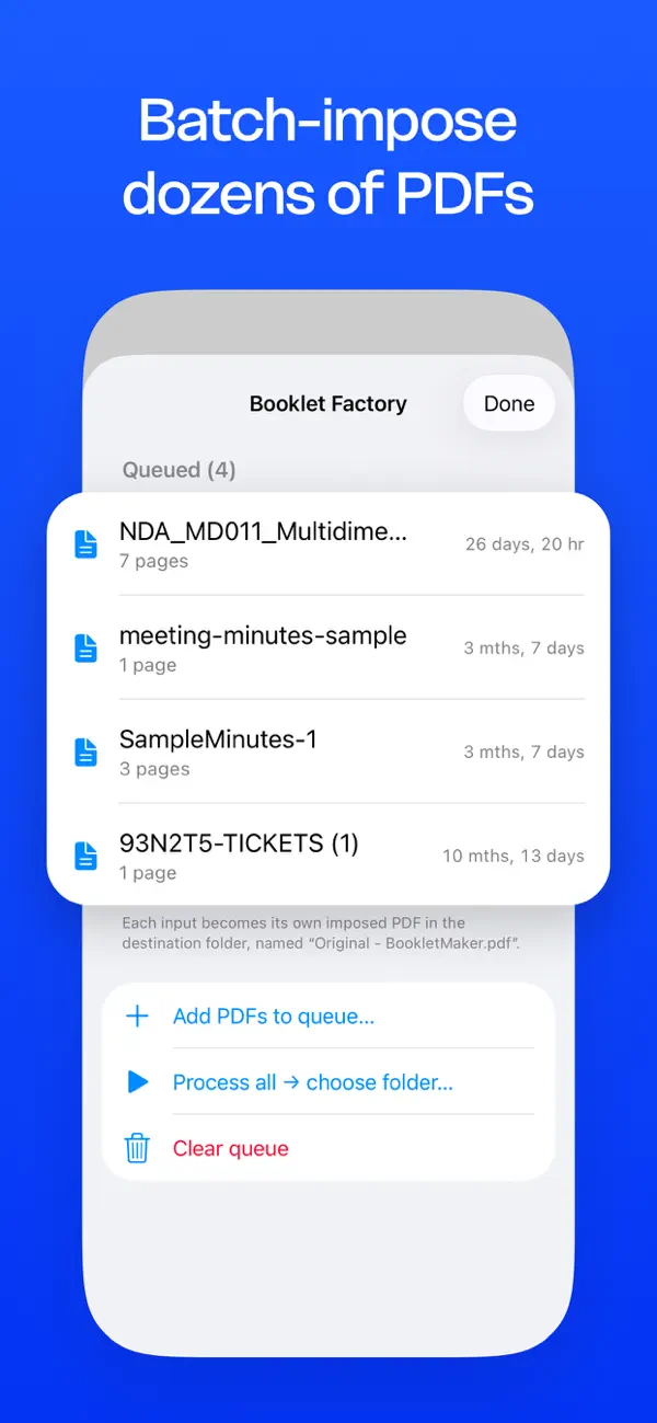 Screenshot #3 pour BookletMaker: Livret PDF