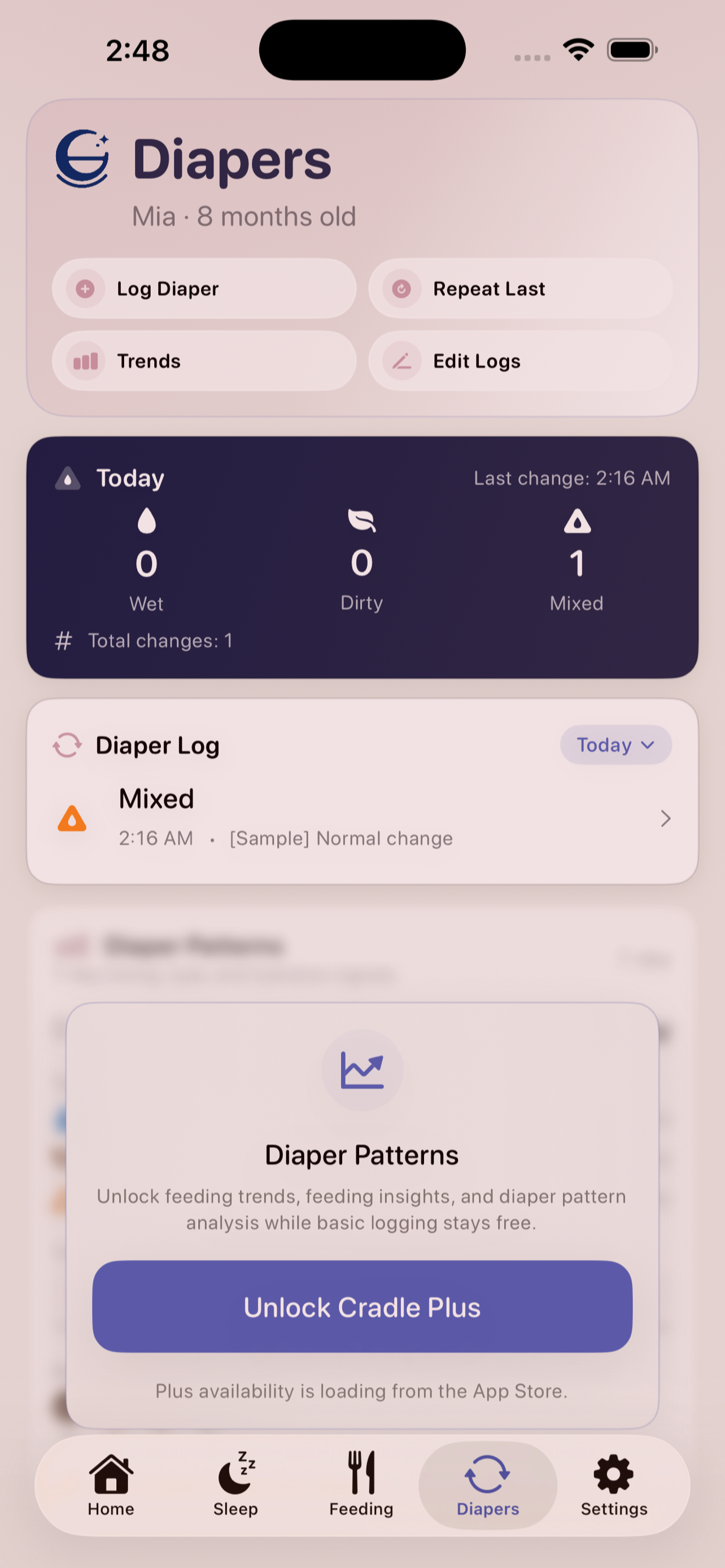 Cradle - Smart Baby Tracker screenshot 2