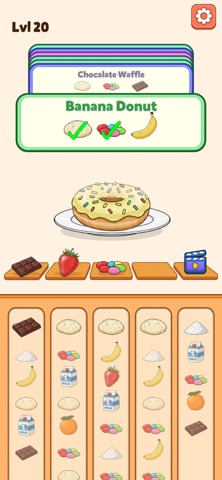Order Jam - Recipe Puzzle iPhone screenshot