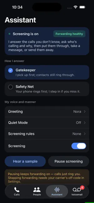 PhoneScreen - AI Call Screener screenshot 4