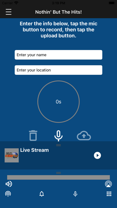 98.5 Kiss FM iPhone screenshot 4 - Entertainment app