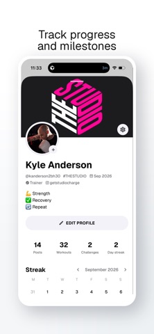 The Studio Booking iPhone screenshot