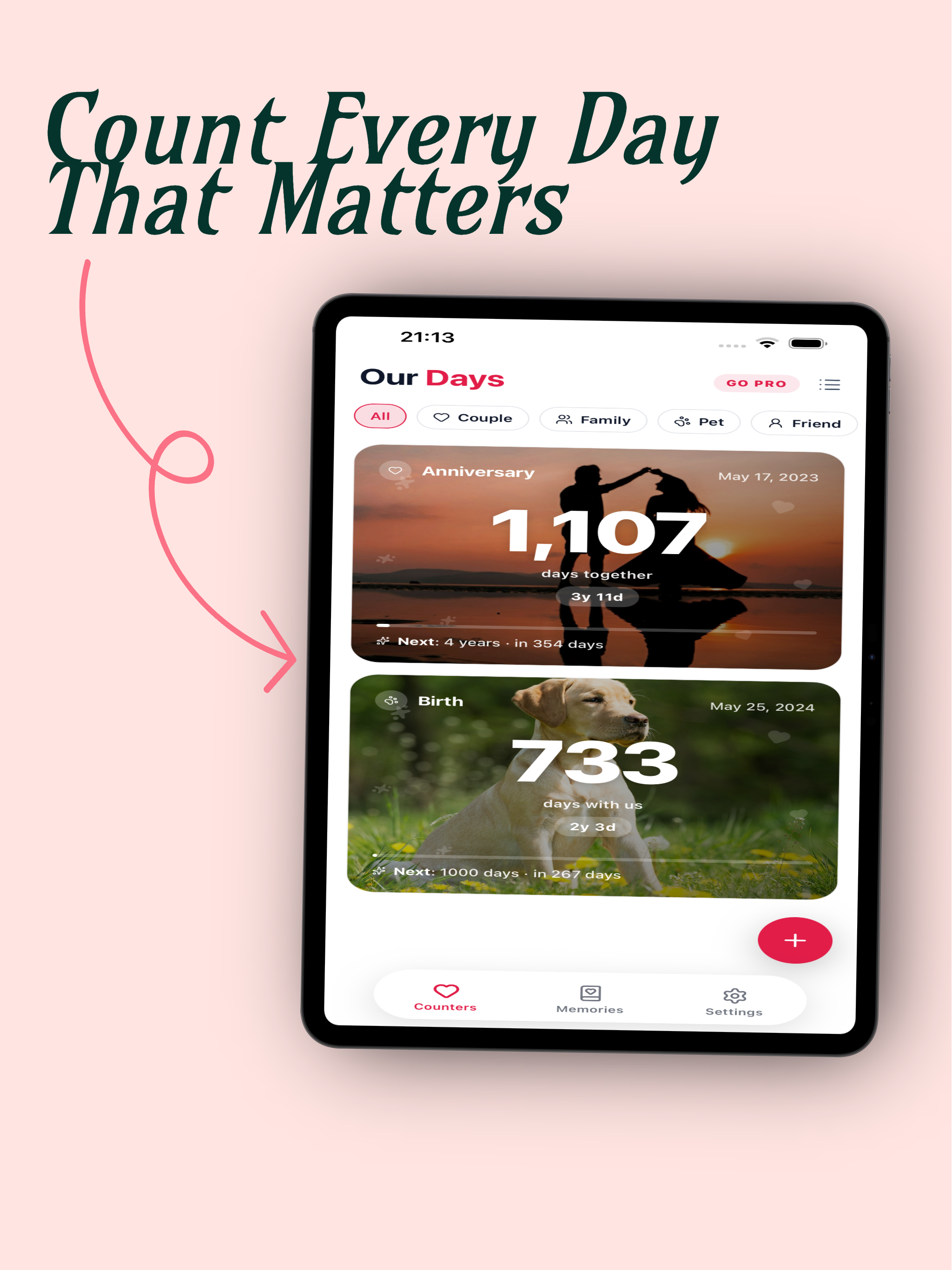 Our Days: Relationship Counter