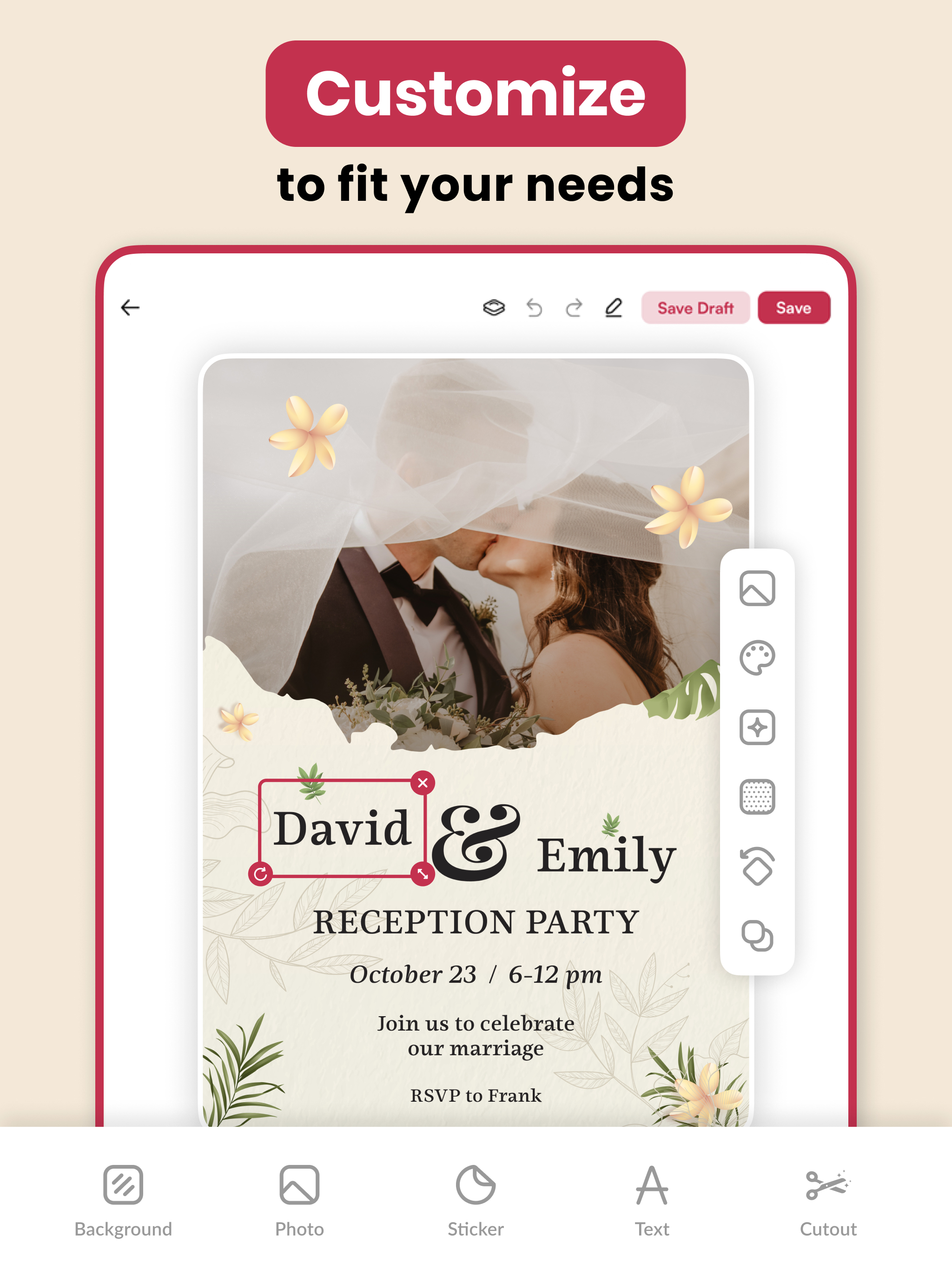 Wedding Invitation Maker RSVP