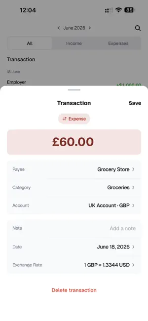 Nomad Budget – Multi-Currency screenshot 3