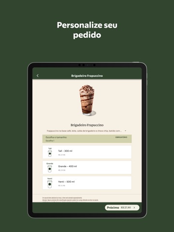 Starbucks Brasil iPad screenshot 4