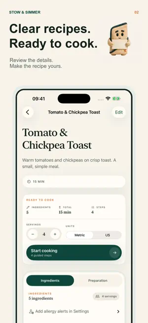 Stow & Simmer: Save Recipes screenshot 2