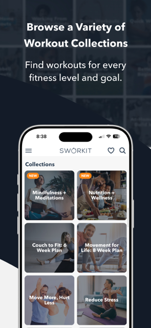 Sworkit Fitness & Wellness App Screenshot