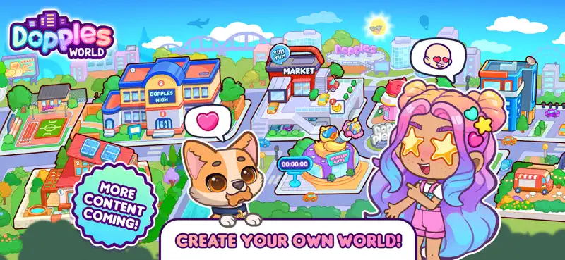 Dopples World: My Avatar Town screenshot 1 of 8