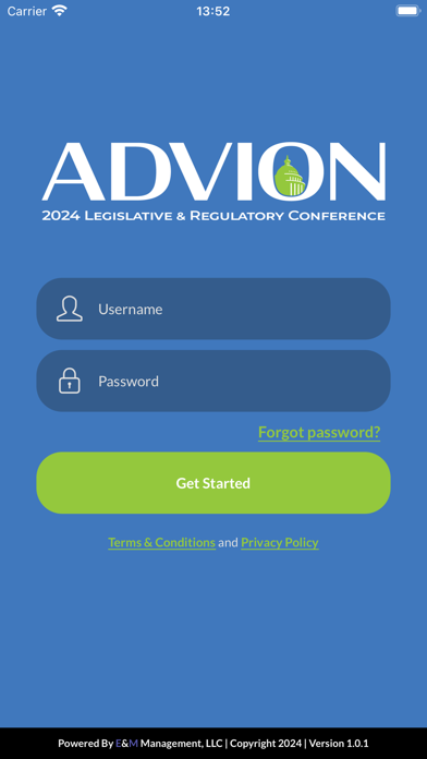 ADVION Events Screenshot