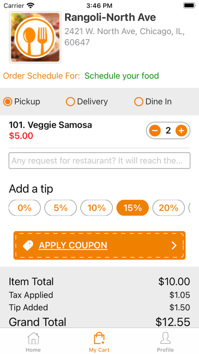 Rangoli Classic Indian Cuisine Screenshot