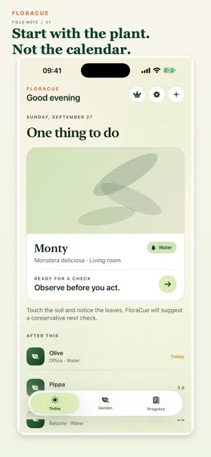 FloraCue: Plant Care Tracker screenshot 1