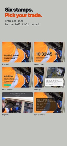 SnapProof: GPS Stamp Camera iPhone screenshot
