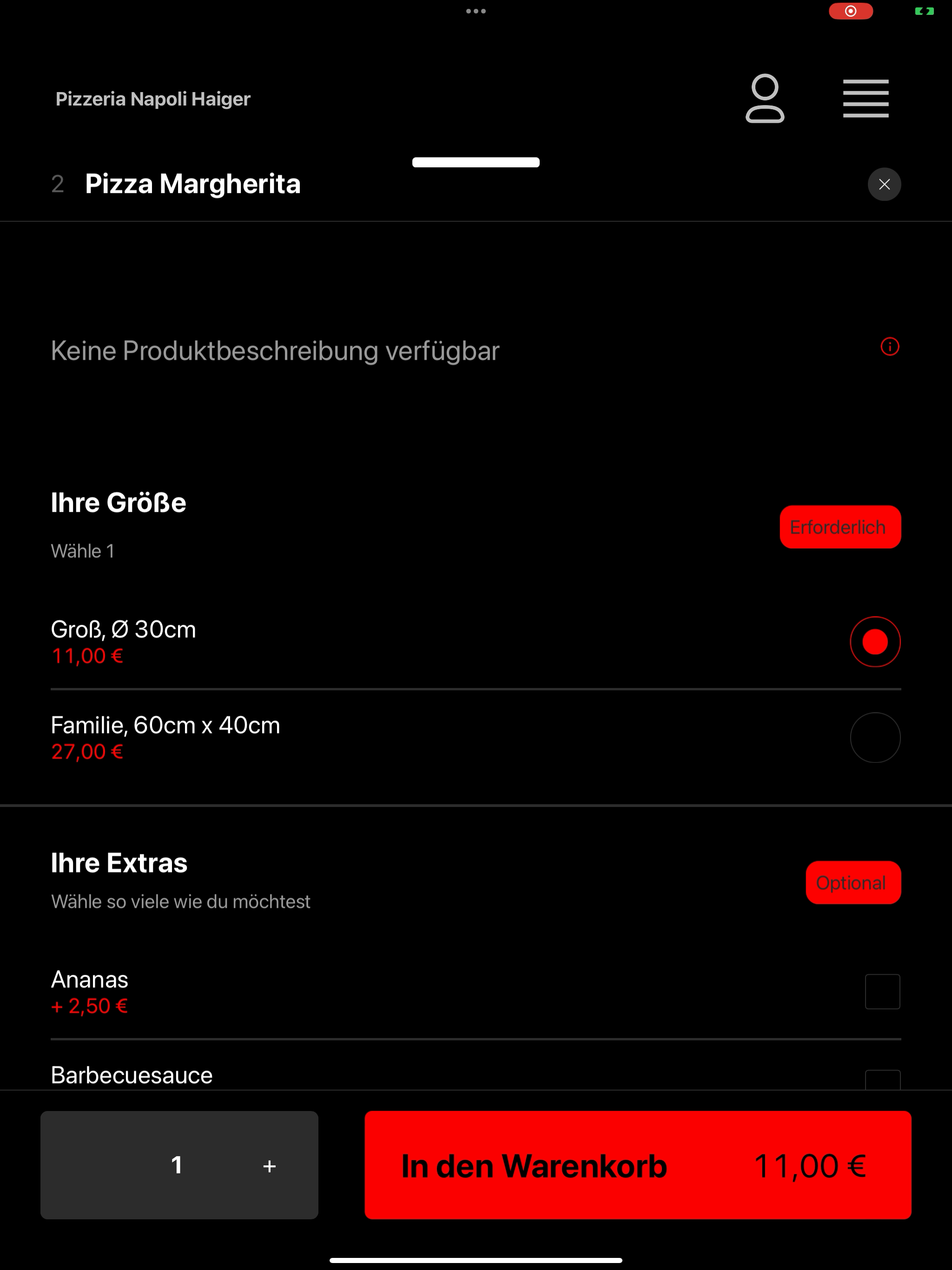 Pizzeria Napoli Haiger screenshot 12
