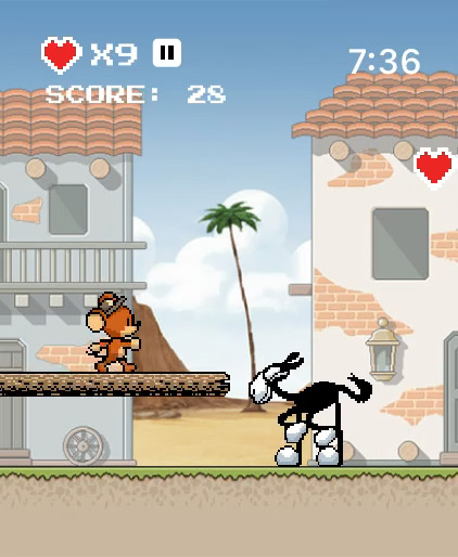 WhiskerDash: Retro Watch Game