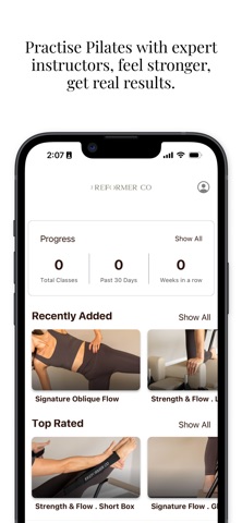 The Reformer Co. iPhone screenshot