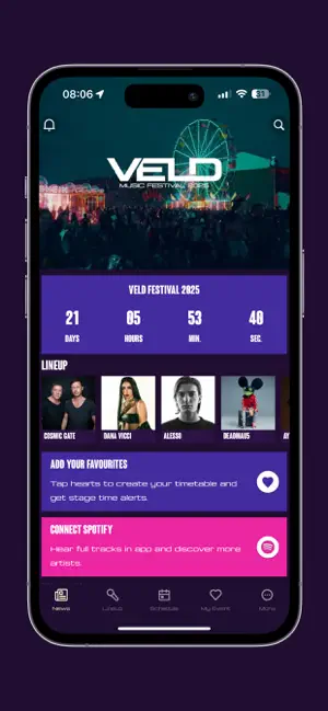 VELD Festival iPhone screenshot 2