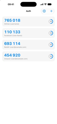 Auth app screenshot 2