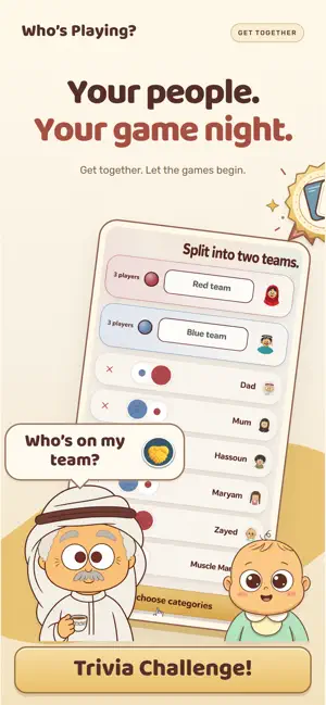 Who’s Playing? Party & Trivia screenshot 1
