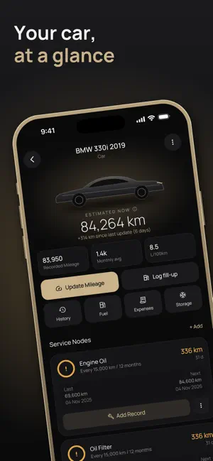 Carkyz: Car Maintenance & Fuel screenshot 1