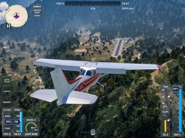 FlyWings 2026 Flight Simulator iPad screenshot