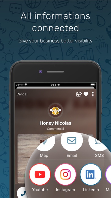 Glibl - Business card Screenshot