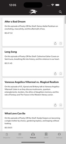 Poetry Magazine App screenshot