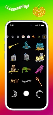 Ghostly Halloween stickers screenshot